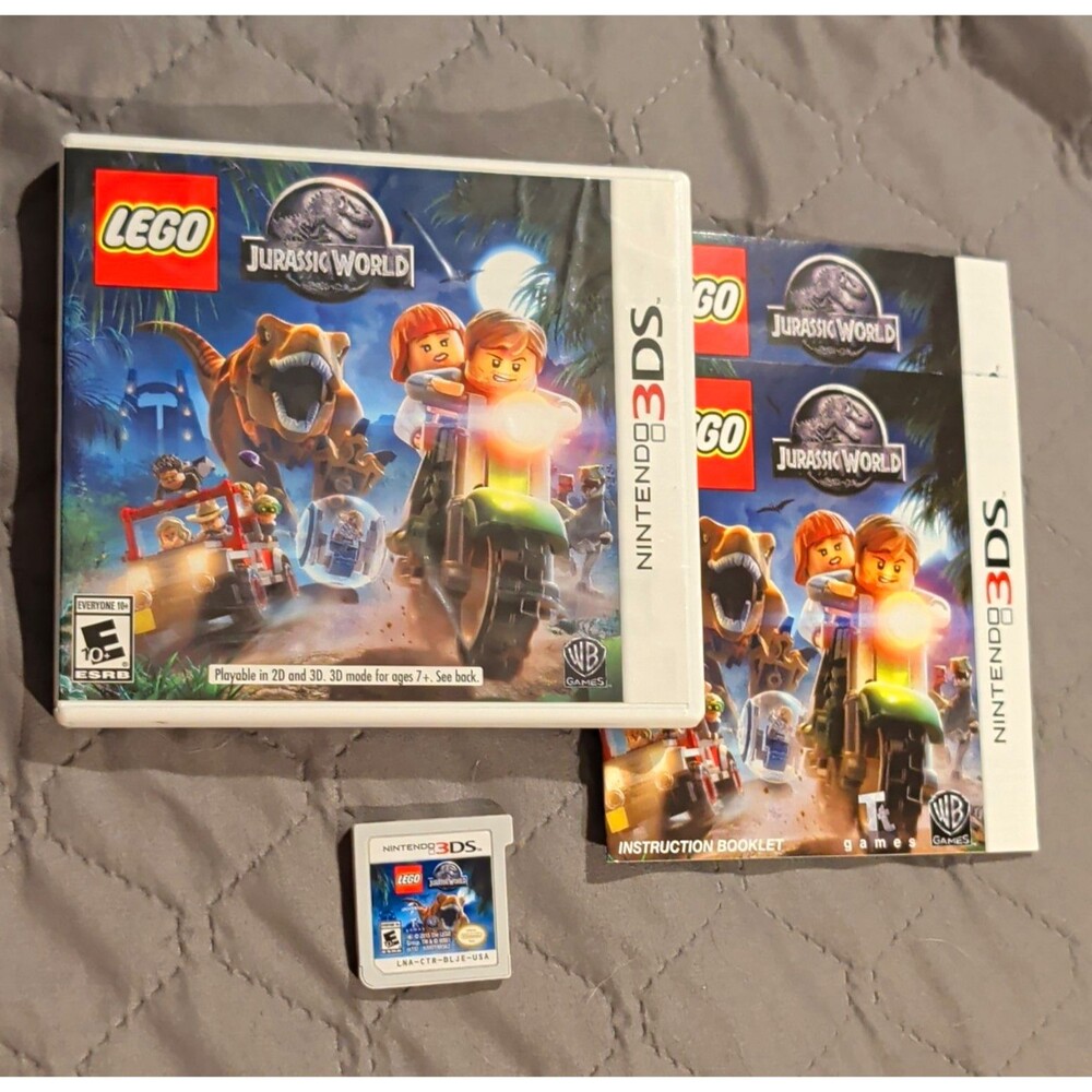 LEGO Jurassic World (Nintendo 3DS, 2015) CIB Manual Included NTSC-U/C E10+
